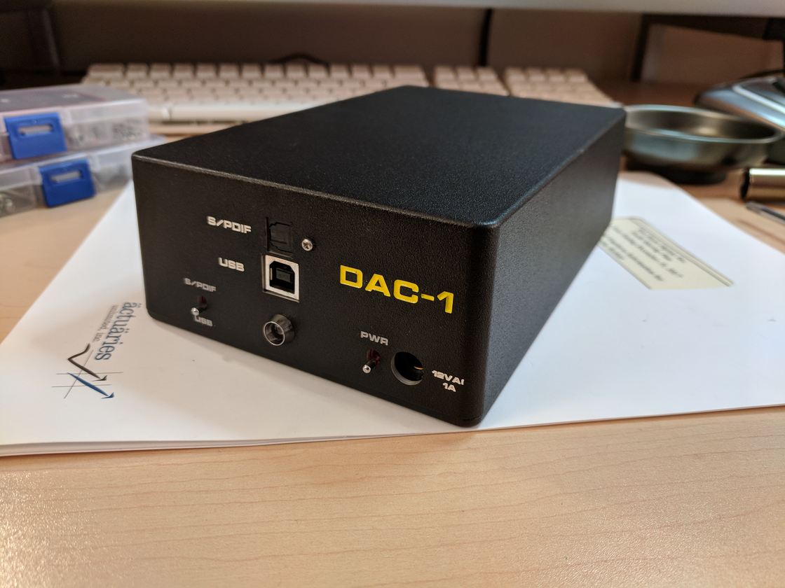 The DAC-1 in its finished enclosure.