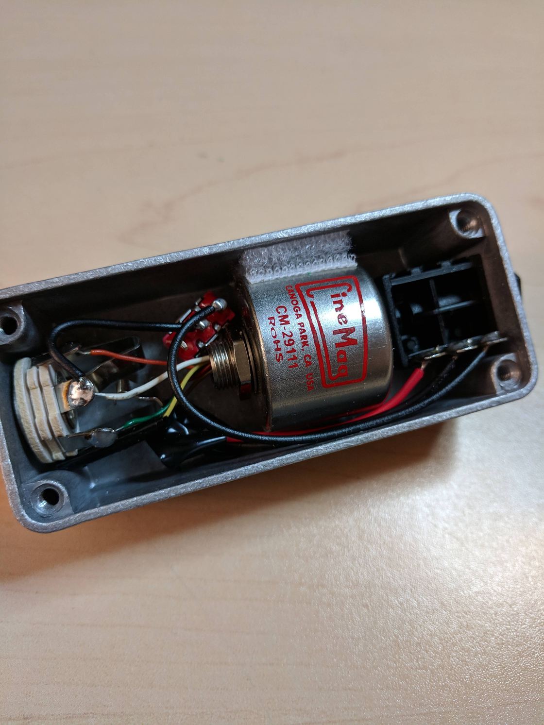 An isolation transformer in a small enclosure.