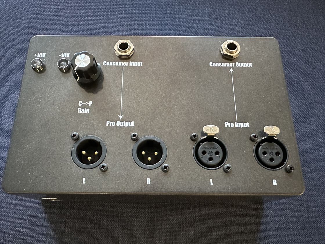 A matchbox-style line level interface.