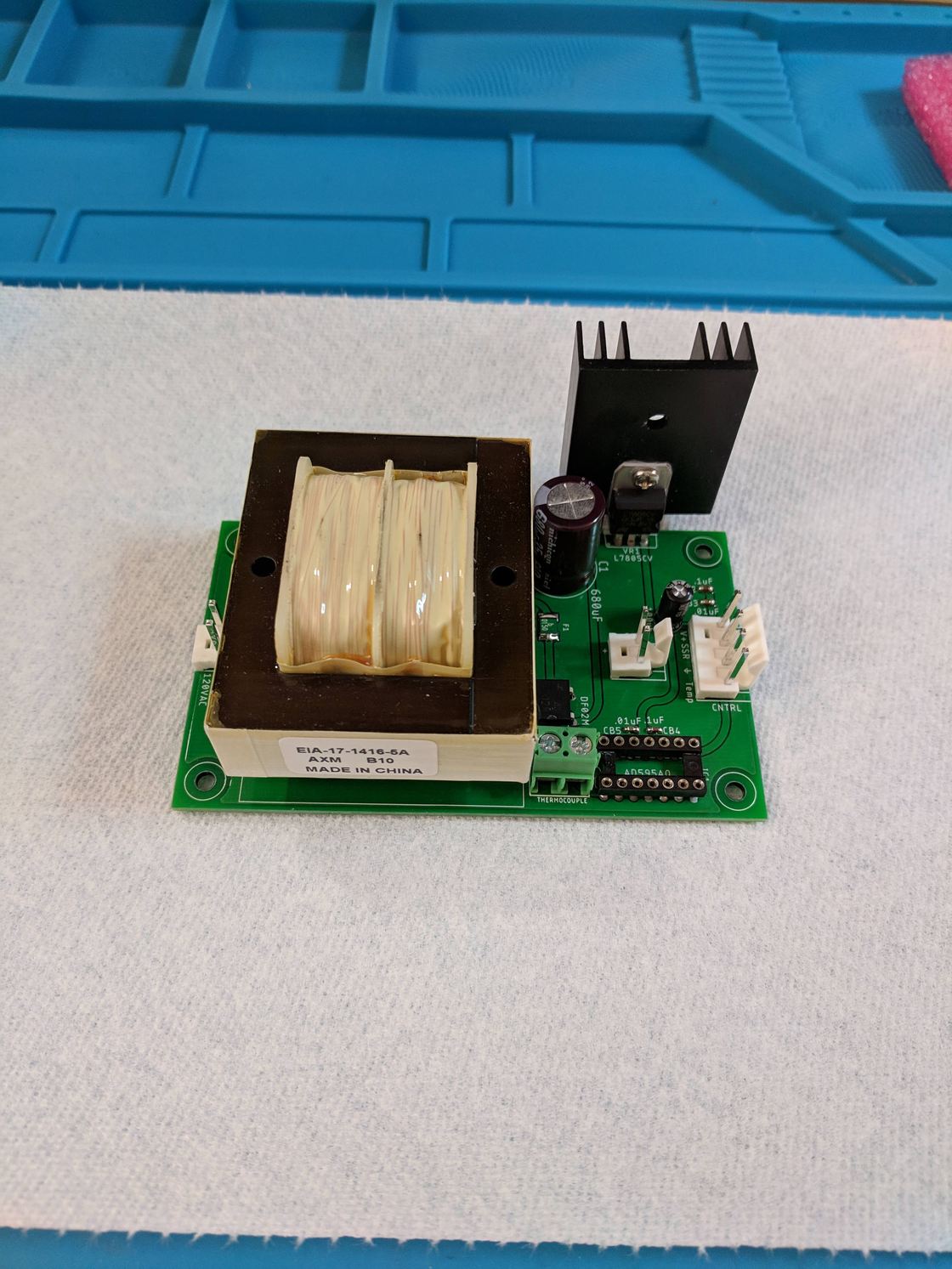 The power supply board.